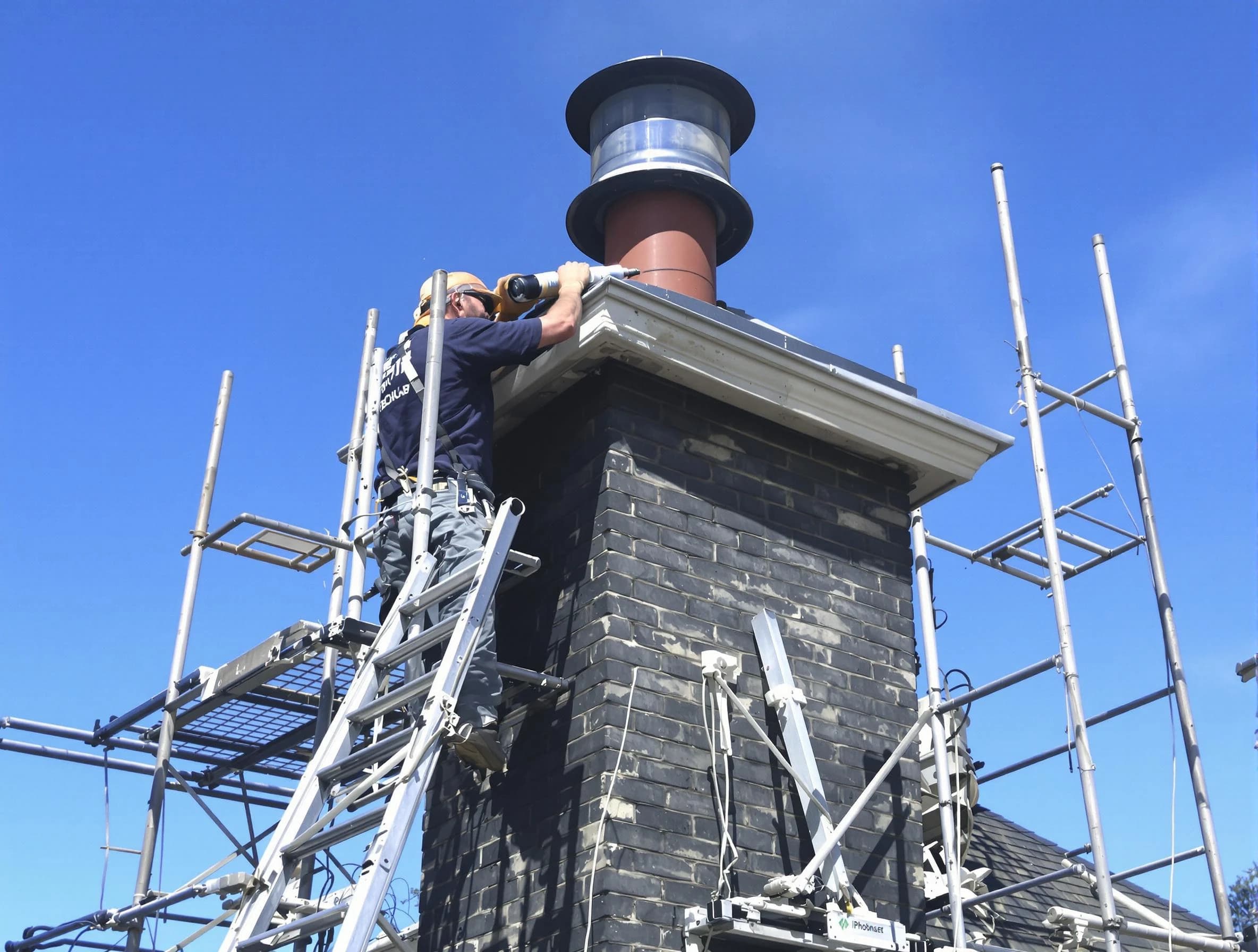 Sturdy chimney crown finished by Glen Allen Chimney Sweep in Glen Allen, VA