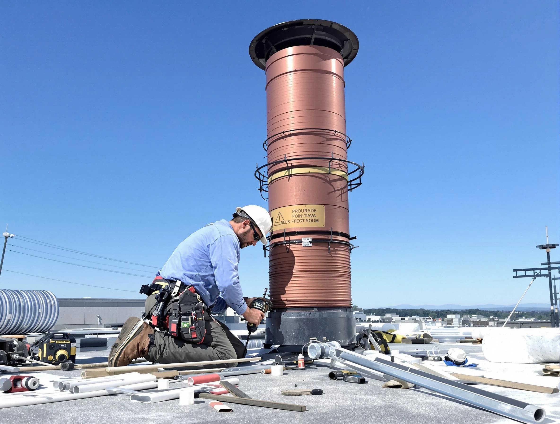 Installed chimney liner by Glen Allen Chimney Sweep in Glen Allen, VA