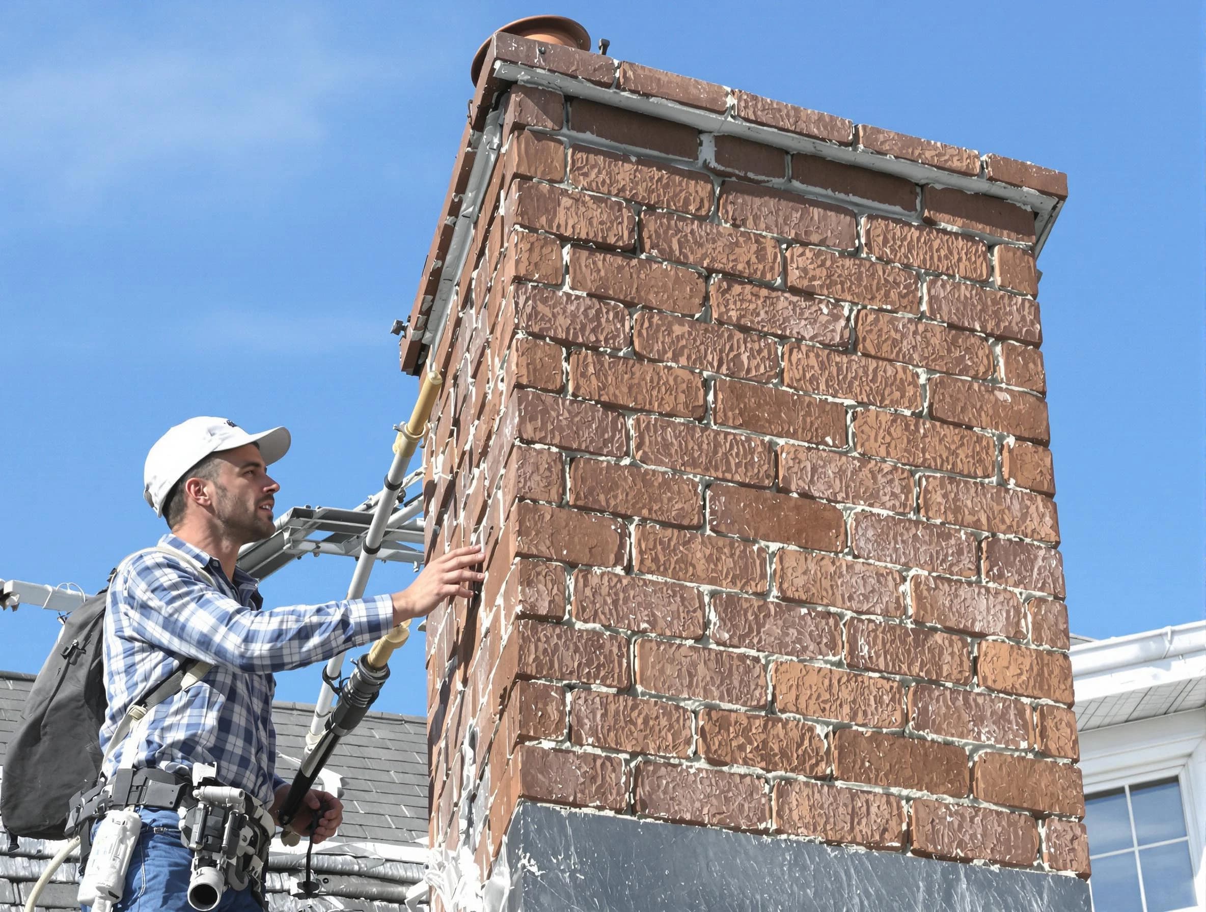 Brickwork for a chimney rebuild by Glen Allen Chimney Sweep in Glen Allen, VA