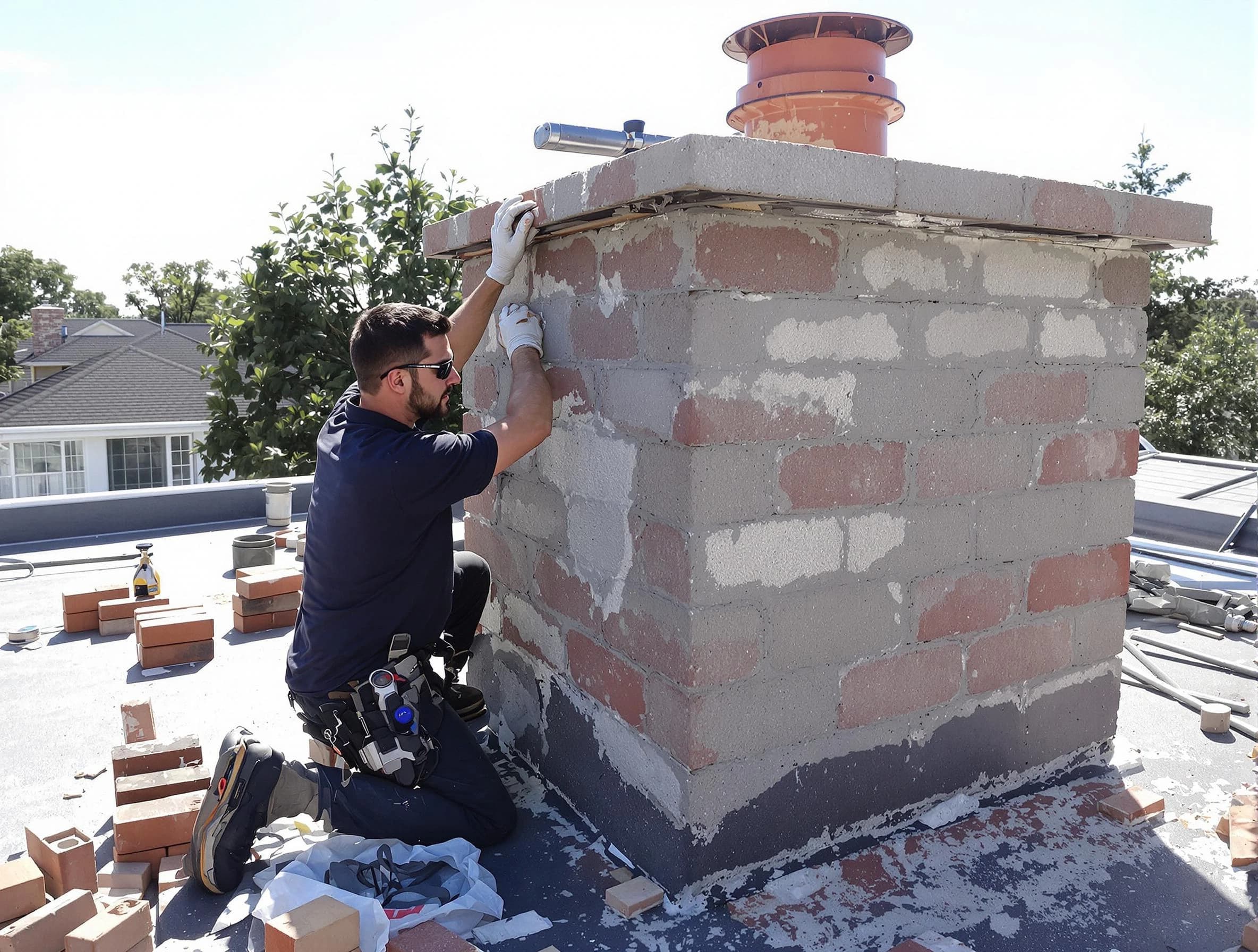 Advanced chimney repair process by Glen Allen Chimney Sweep in Glen Allen, VA