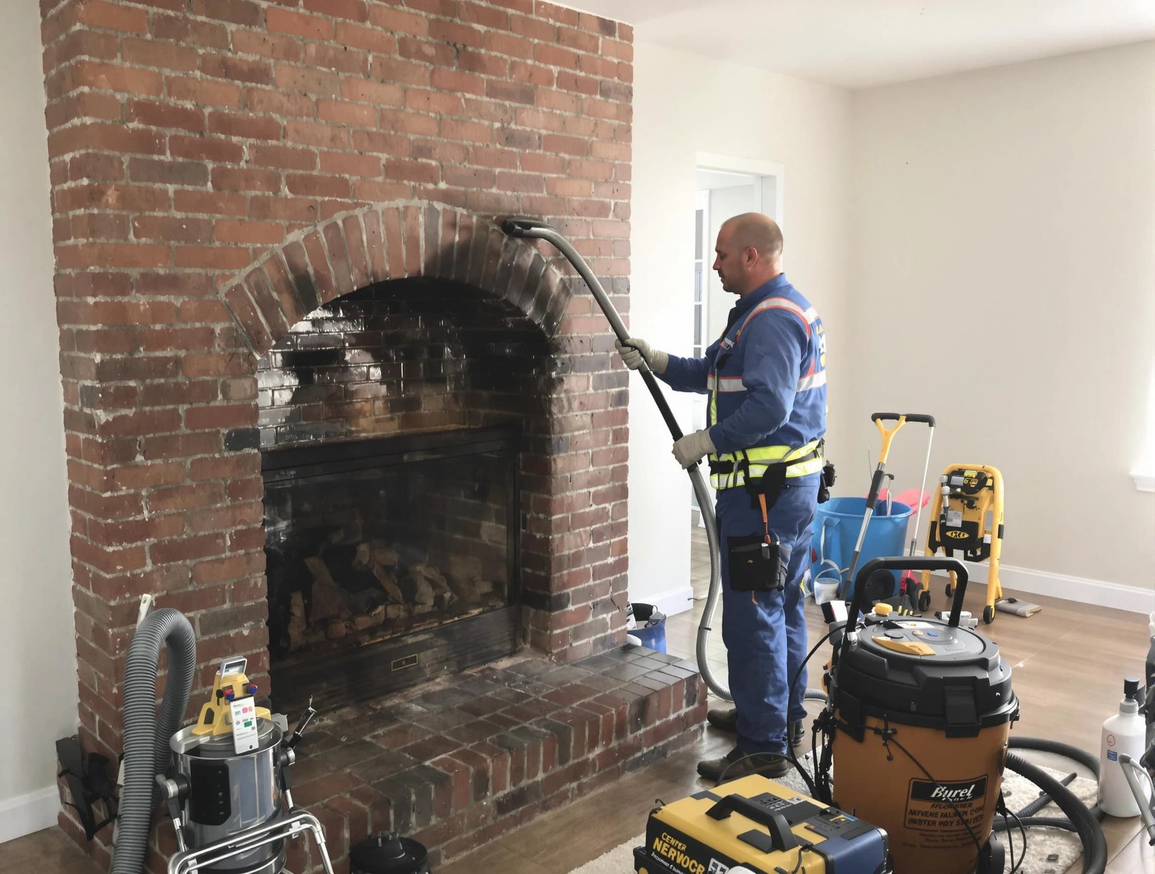 Glen Allen Chimney Sweep expert performing detailed chimney sweep in Glen Allen, VA