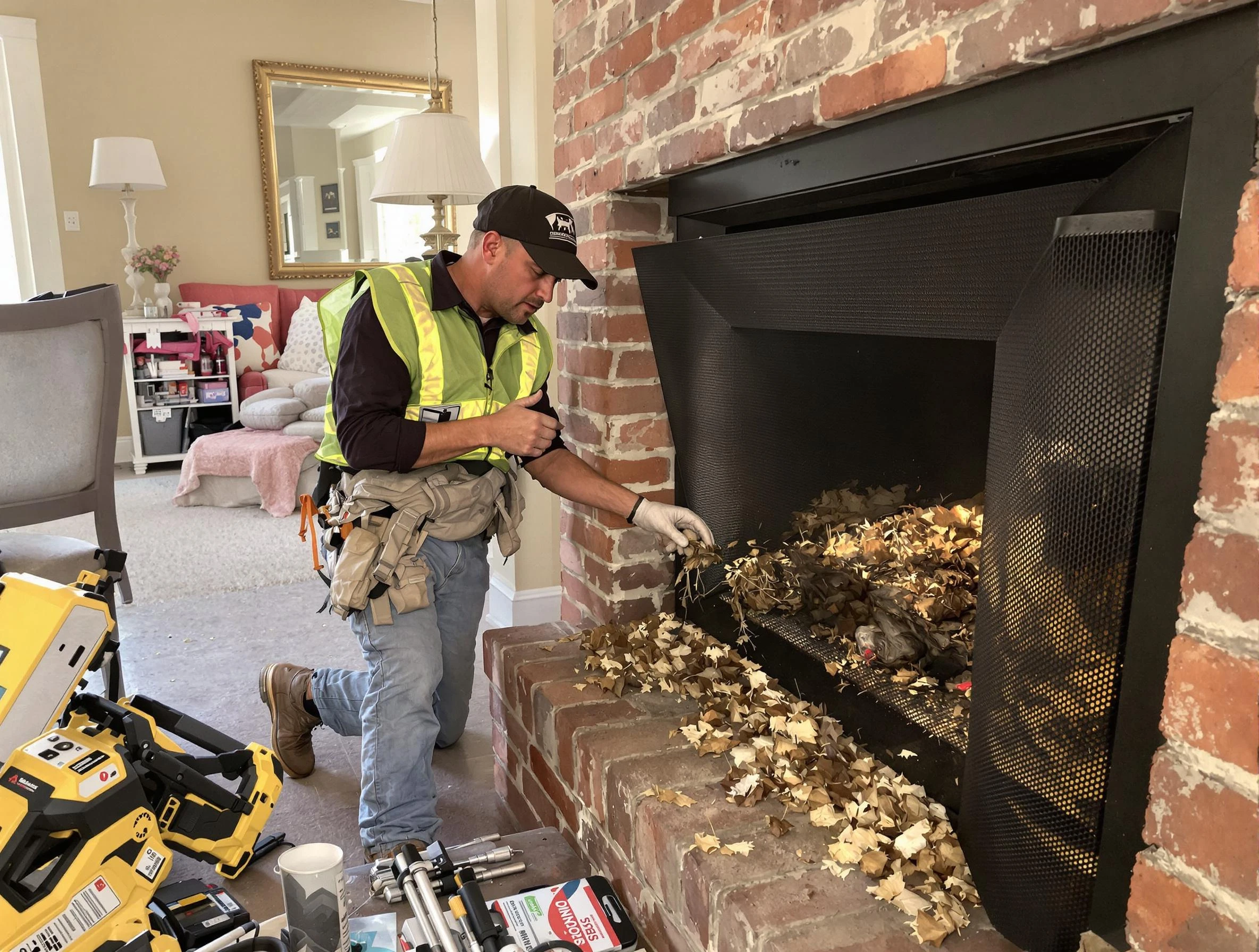 Safe screening installation by Glen Allen Chimney Sweep in Glen Allen, VA