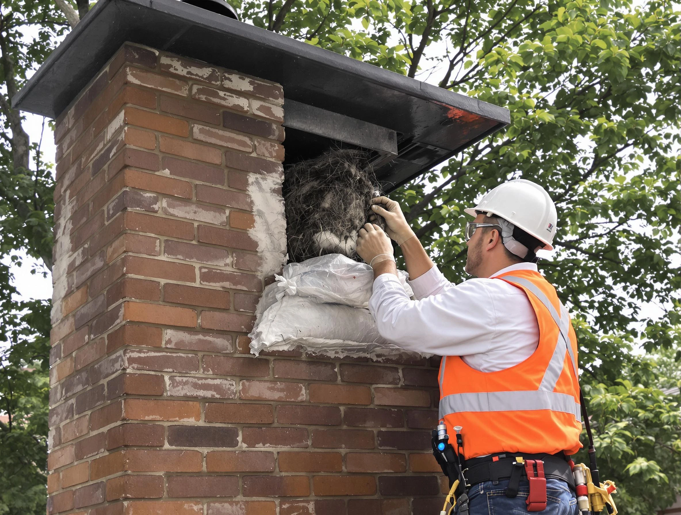 Humane removal of debris and animals by Glen Allen Chimney Sweep in Glen Allen, VA