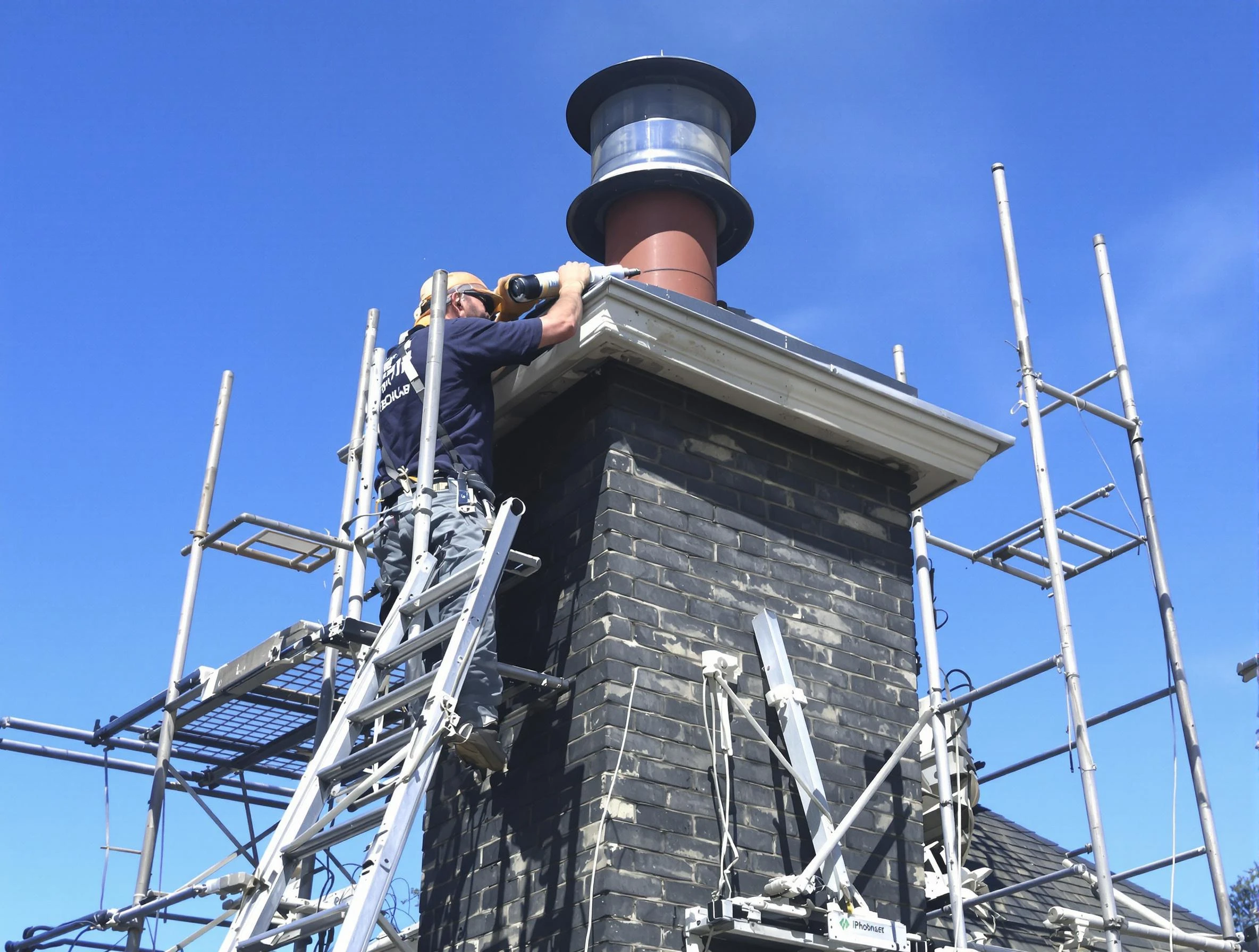 Sturdy chimney crown finished by Glen Allen Chimney Sweep in Glen Allen, VA